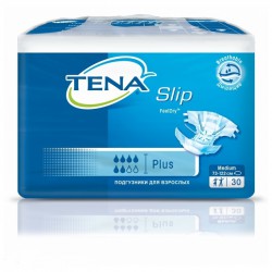 Подгузники для взрослых, Tena (Тена) р. M 30 шт слип плюс