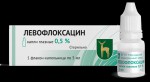 Левофлоксацин, капли глазные 0.5% 5 мл 1 шт флакон-капельница