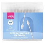 Ватные палочки детские, Lubby (Лабби) 100 шт арт. 29877 Мама с ограничителем