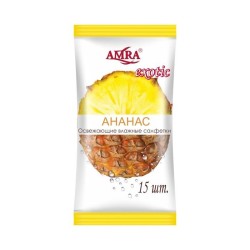 Салфетки влажные, AMRA (Амра) 15 шт Экзотик ананас освежающие