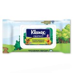 Салфетки влажные, Kleenex (Клинекс) 40 шт Дисней протект антибактериальные